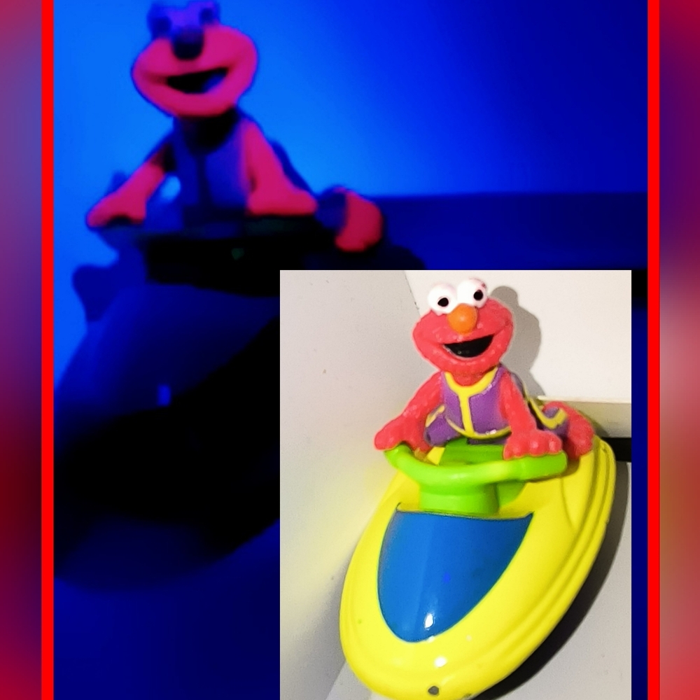 Vintage Sesame Street Elmo's Wave Rider Tyco Fisher Price (1999) Die-Cast